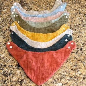 Colorful Kids Bandana Bib Set
